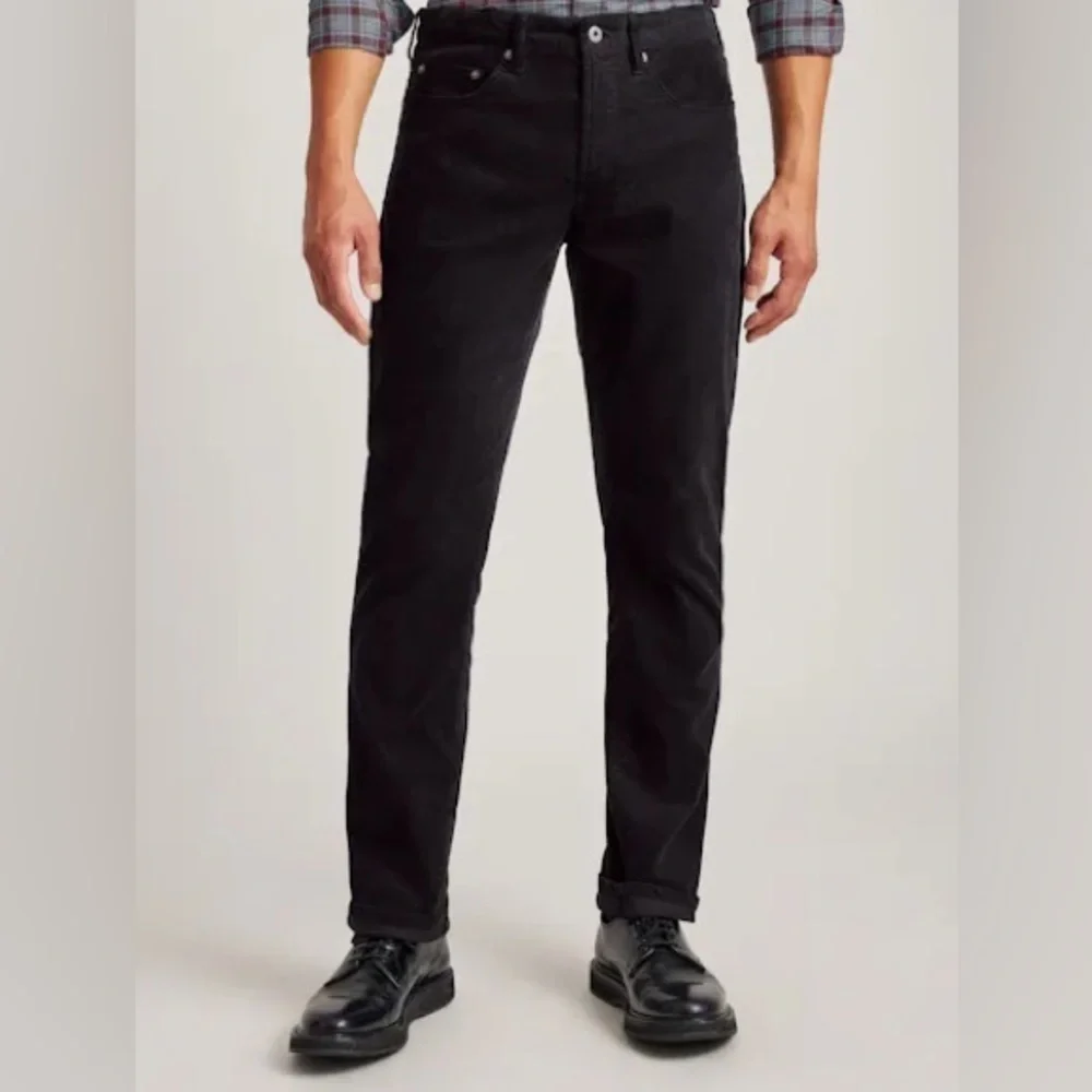J. Crew Black Slim Straight Corduroy Jeans 33W